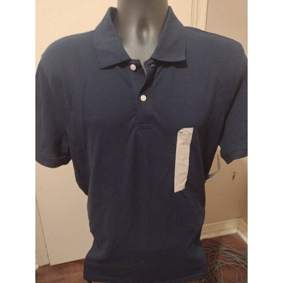 New St. John’s Bay Mens Polo Shirt Short Sleeve Comfort Flex Classic Fit Large L - Picture 1 of 9